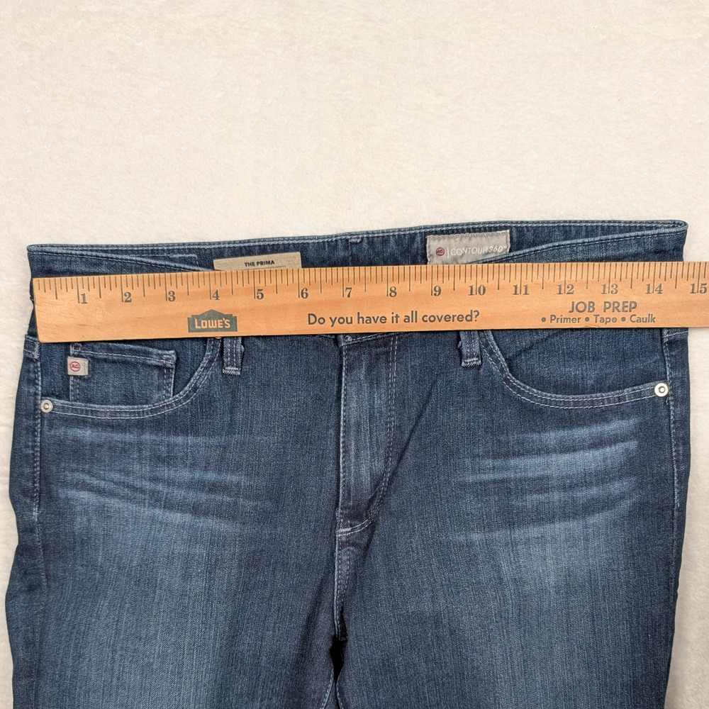 AG‎ Adriano Goldschmied The Prima Jeans Womens 27R Blue Mid-Rise Cigarette Slim - Picture 4 of 9